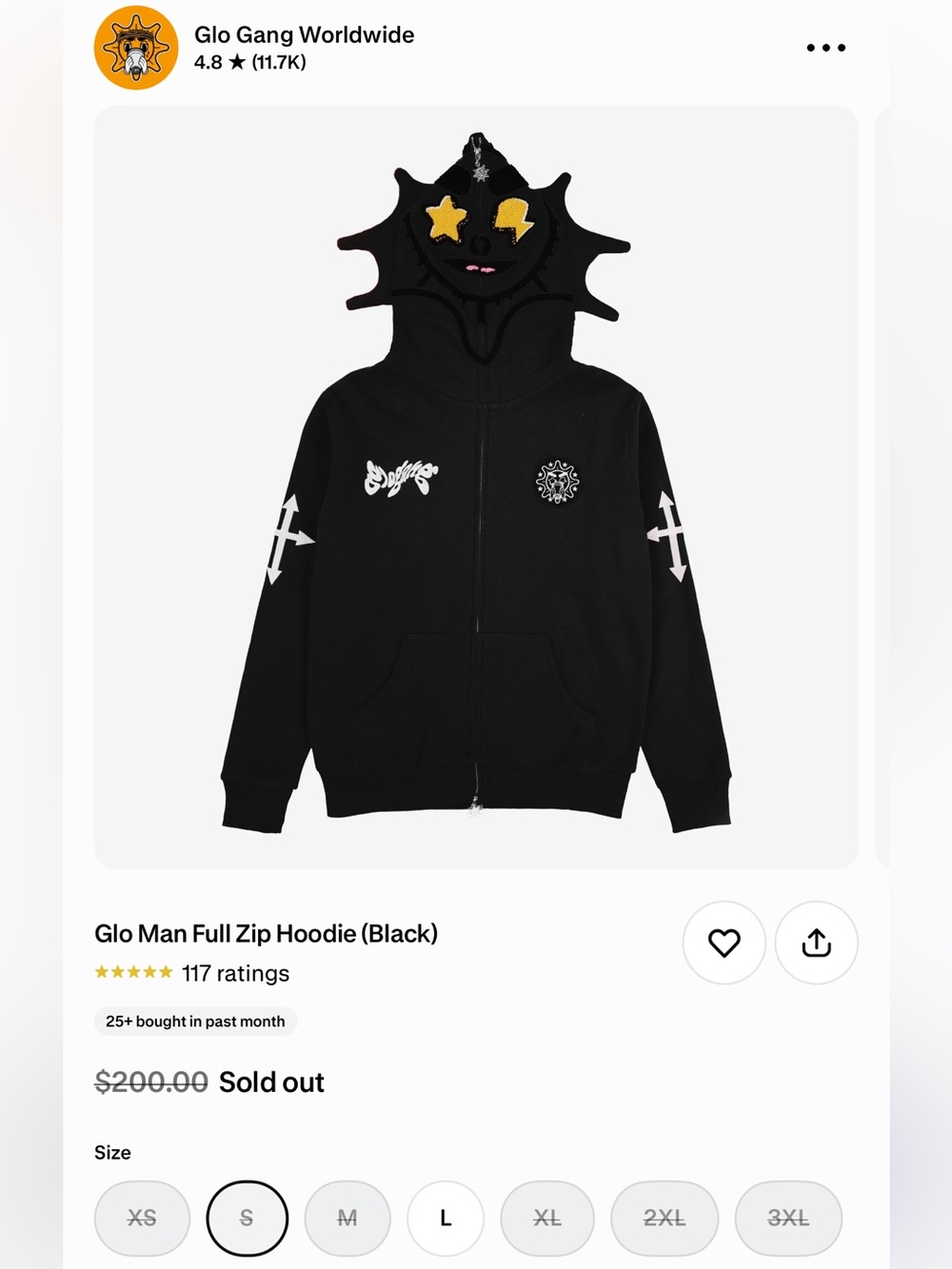 Glo Man Glo Gang Hoodie - Picture 3 of 3